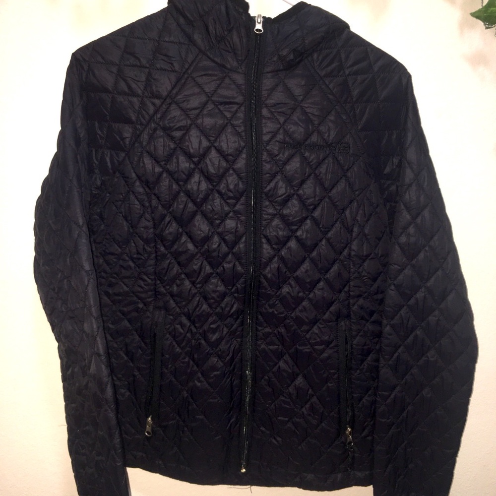 Bubble Black Winter Puff Jacket w/ hoodie